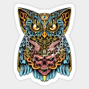 Owl Mural Design Sticker